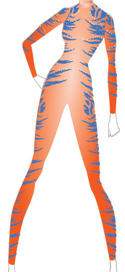 Custom Seuss Avatar LS Tneck Zipper Back Unitard