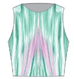 Custom Pale Mint Razor Sleeveless Crop Top