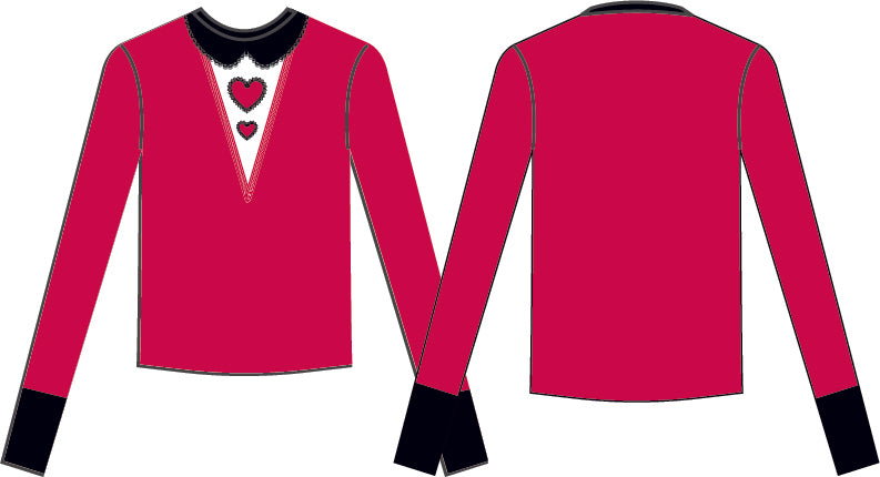 Custom Queen of Hearts LS Shirt