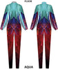 Flock LS Tneck Zipper Back Unitard
