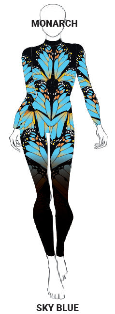 Monarch LS Tneck Zipper Back Unitard