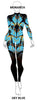 Monarch LS Tneck Zipper Back Unitard