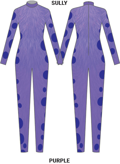 Monsters Animal LS Tneck Zipper Back Unitard