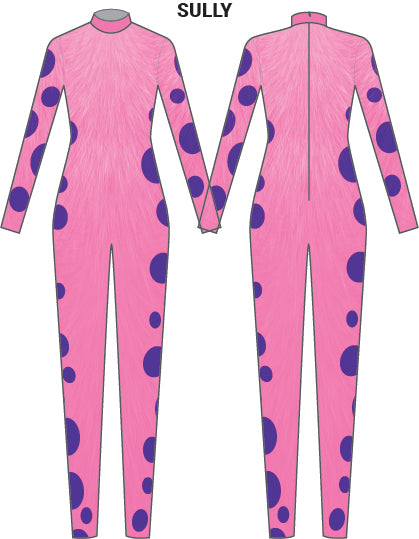 Monsters Animal LS Tneck Zipper Back Unitard