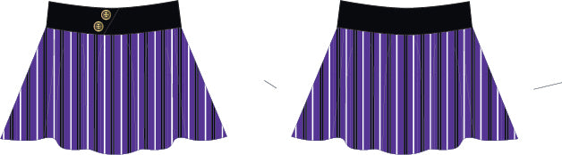 Custom Purple School Top Skirt Tall Band