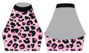 Custom Pink Cheetah Halter Crop Top Hologram