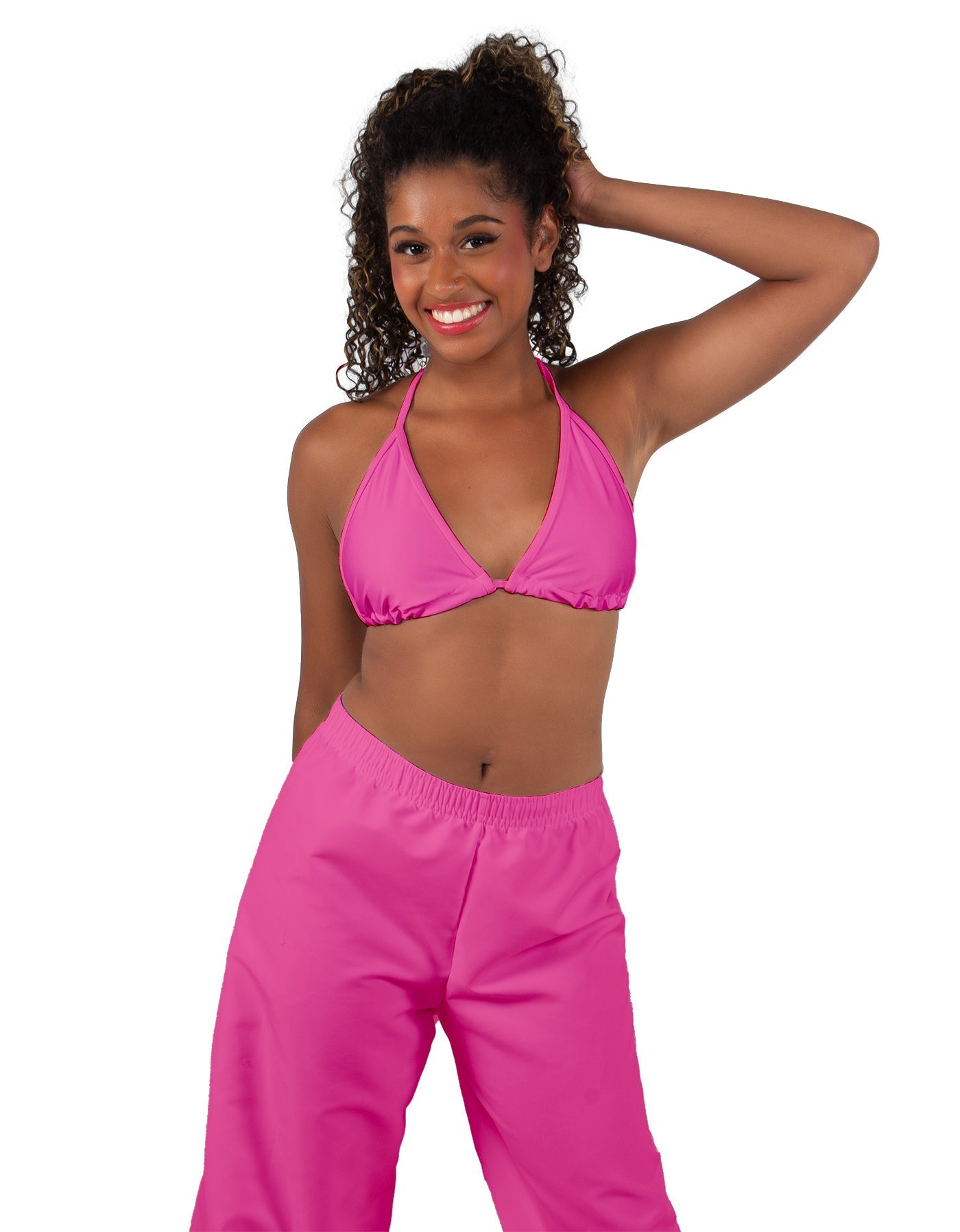 Solid Lycra String Bikini Bra