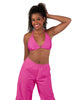Solid Lycra String Bikini Bra