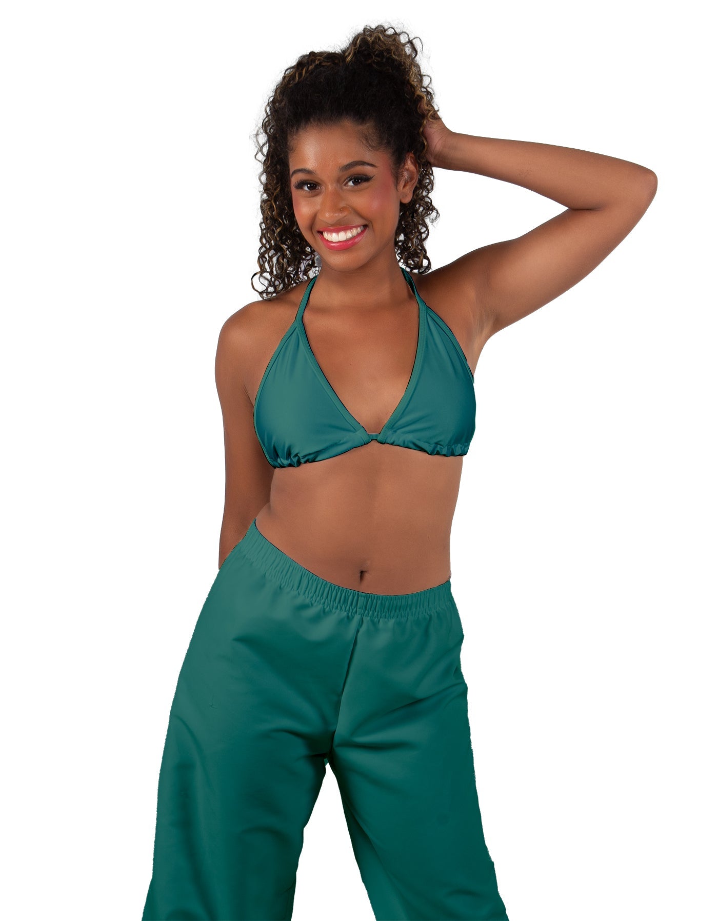 Solid Lycra String Bikini Bra