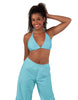 Solid Lycra String Bikini Bra