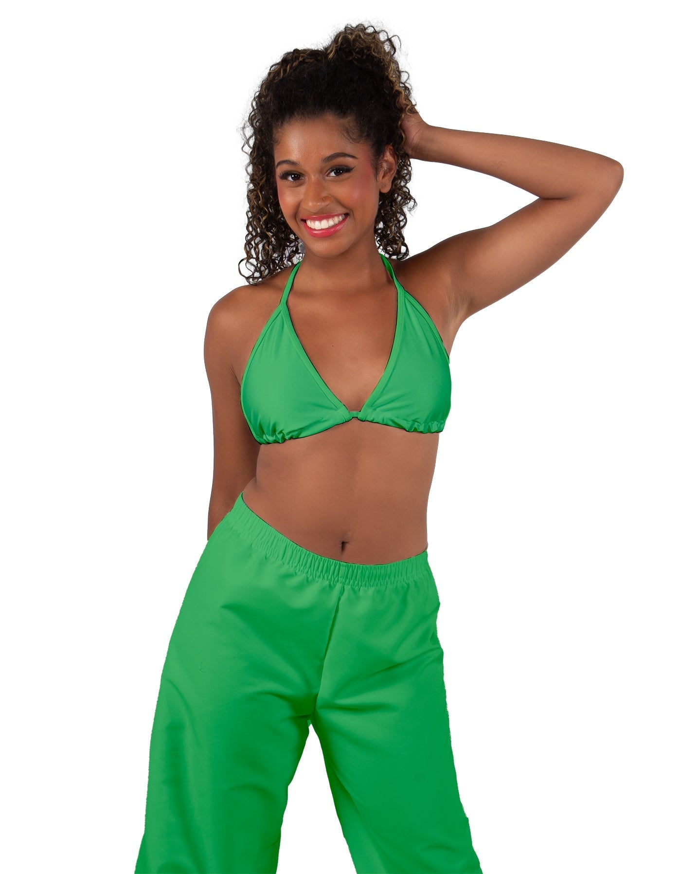 Solid Lycra String Bikini Bra