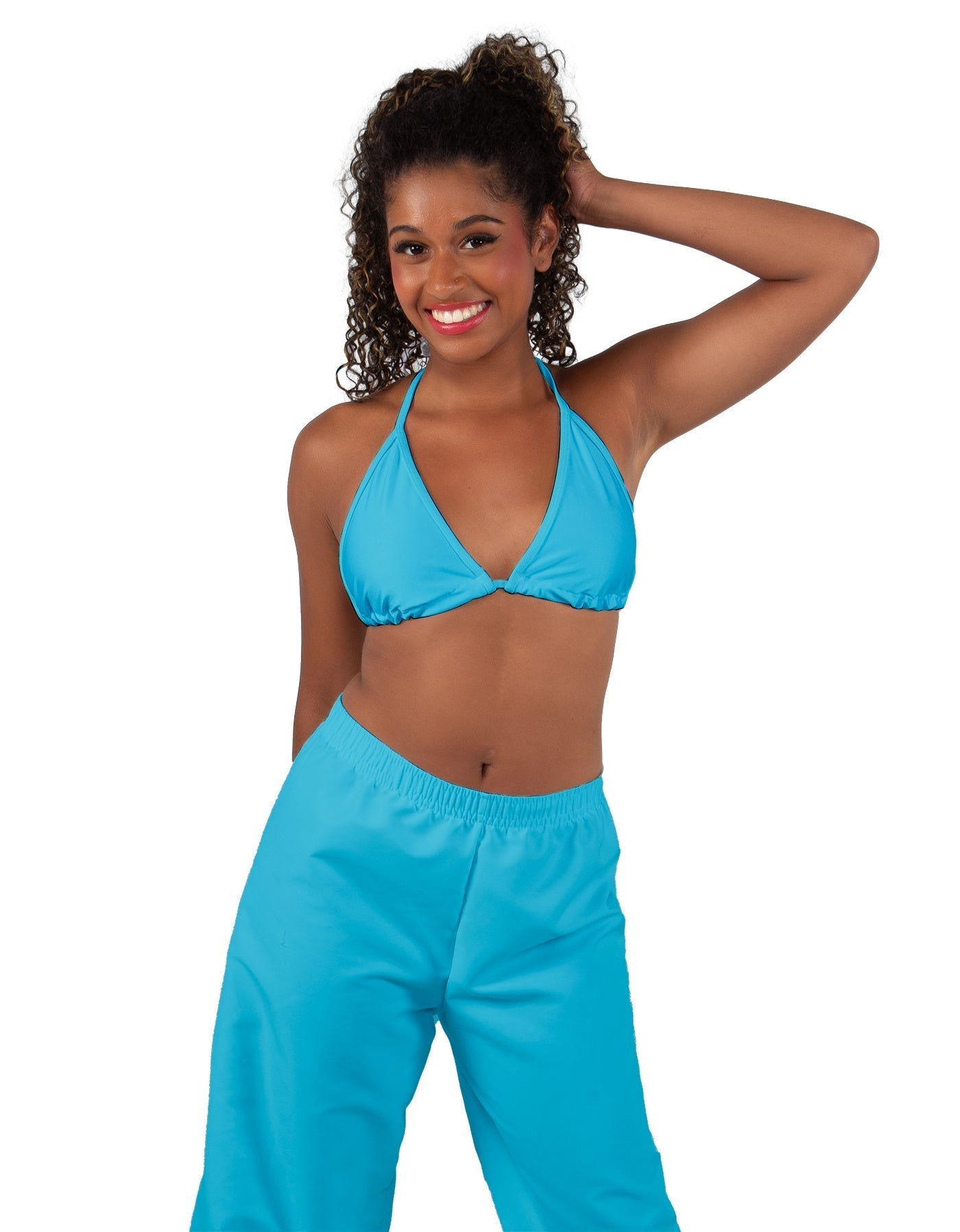 Solid Lycra String Bikini Bra