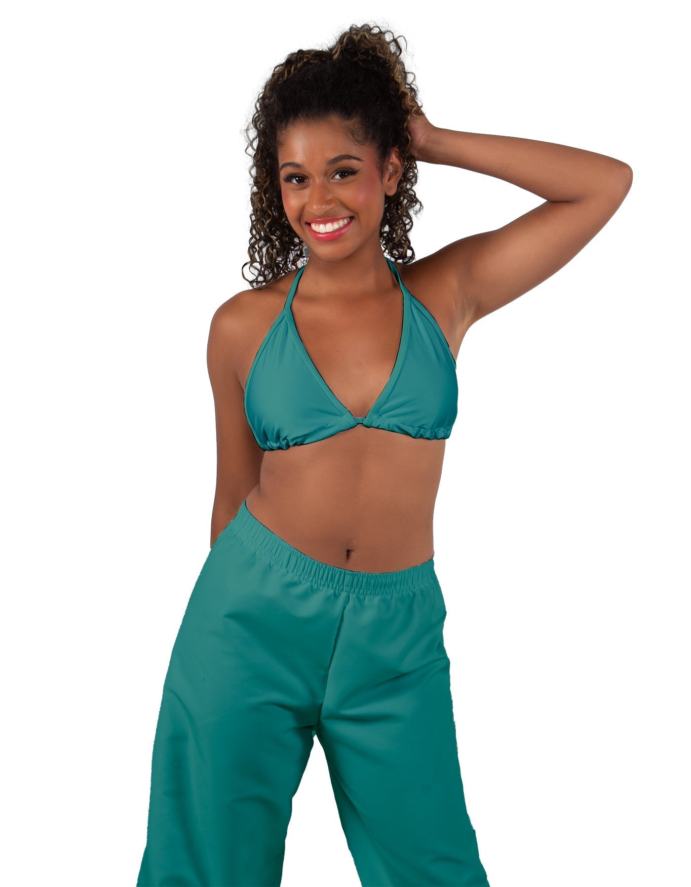 Solid Lycra String Bikini Bra