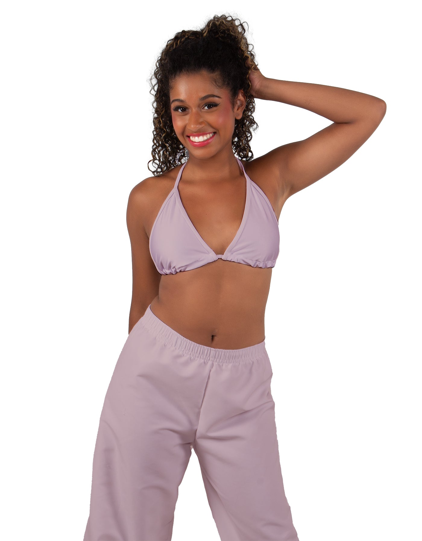Solid Lycra String Bikini Bra