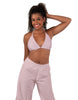 Solid Lycra String Bikini Bra