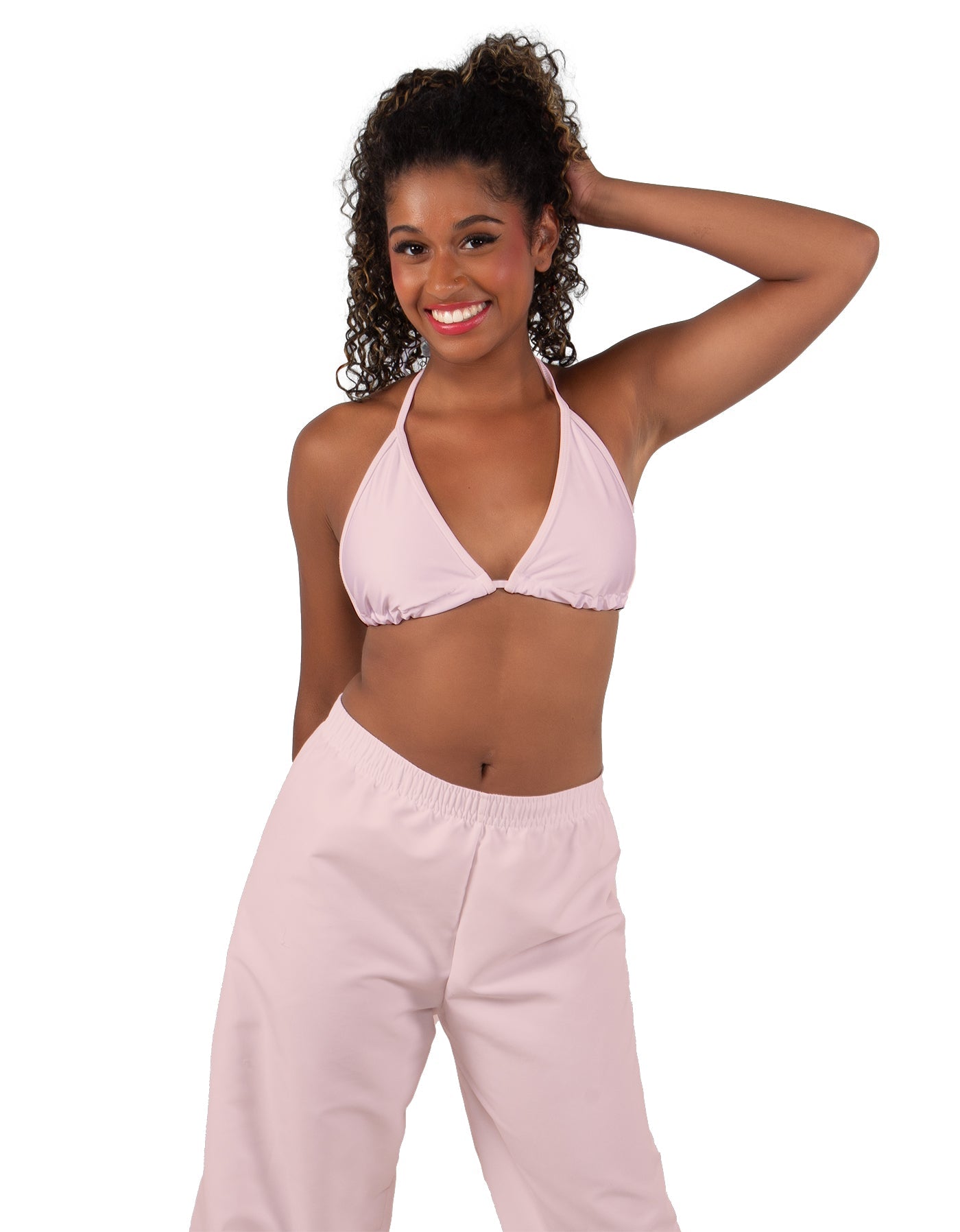 Solid Lycra String Bikini Bra
