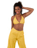 Solid Lycra String Bikini Bra