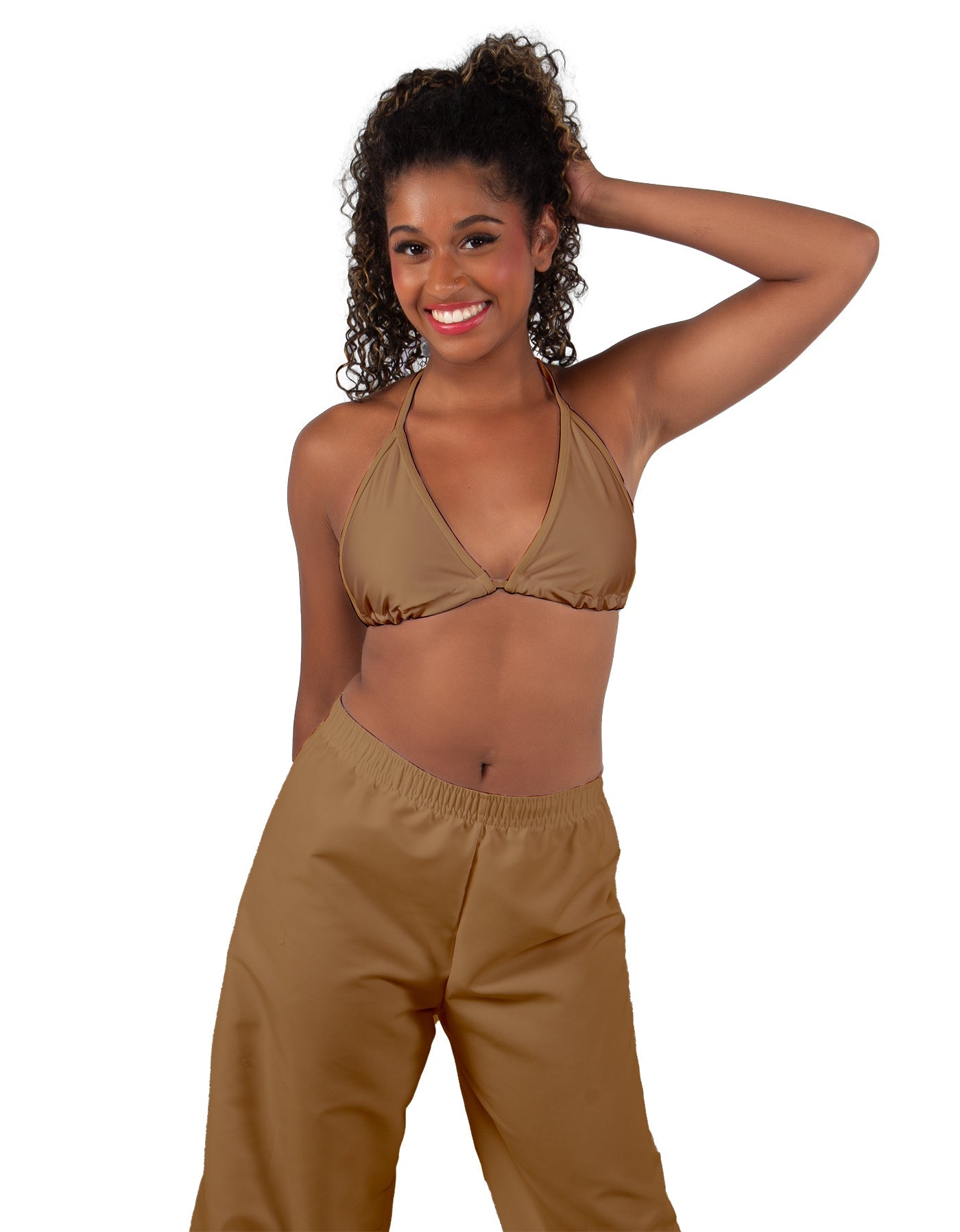 Solid Lycra String Bikini Bra