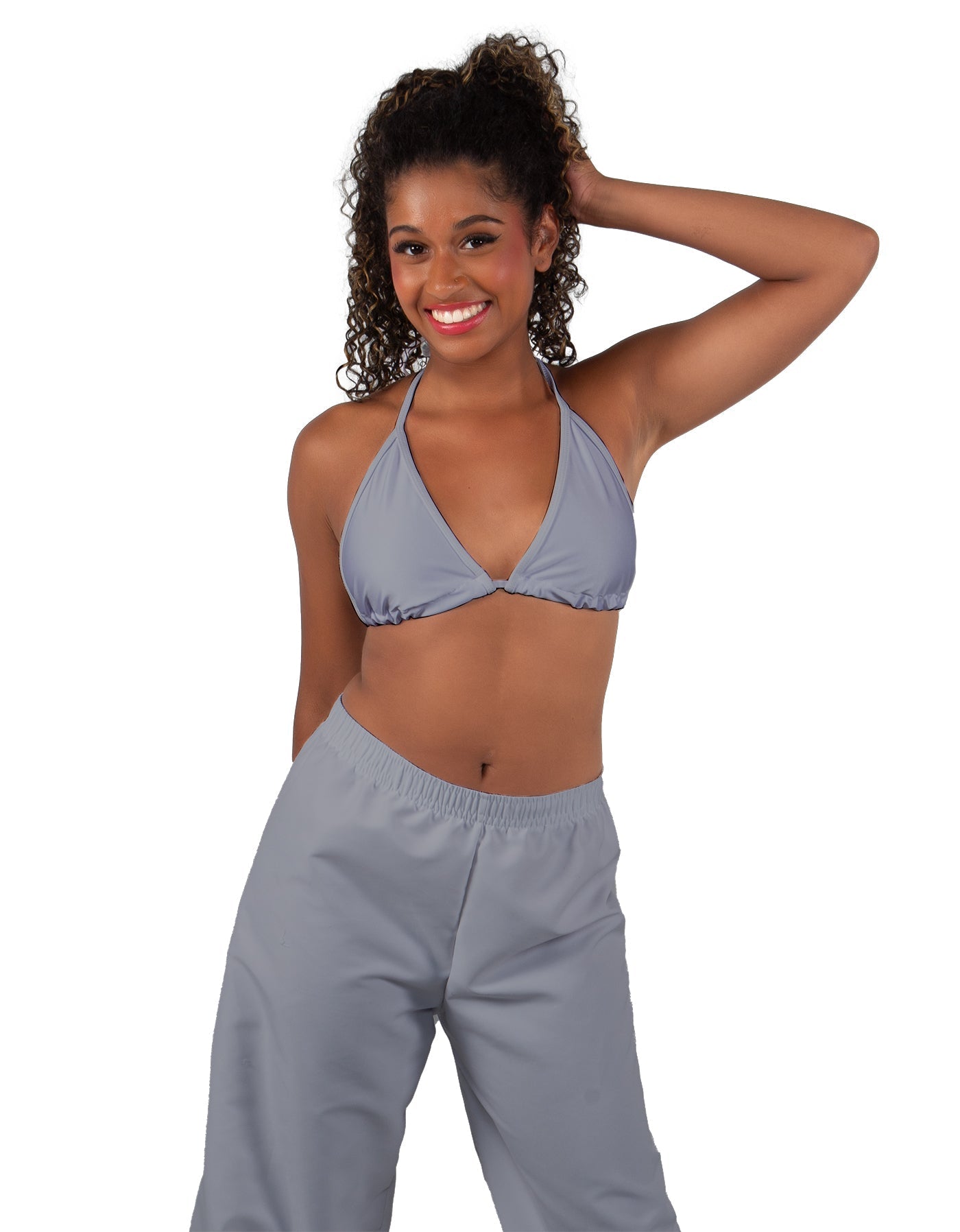 Solid Lycra String Bikini Bra