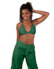 Solid Lycra String Bikini Bra