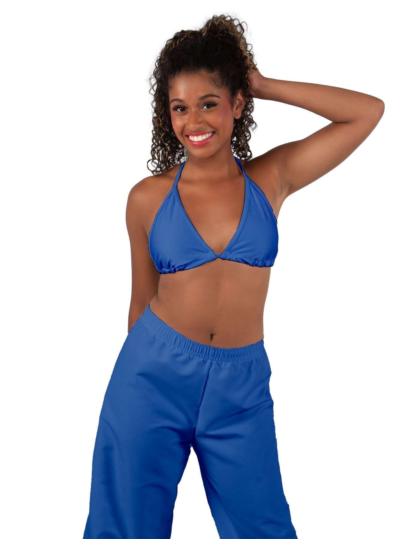 Solid Lycra String Bikini Bra