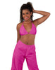 Solid Lycra String Bikini Bra
