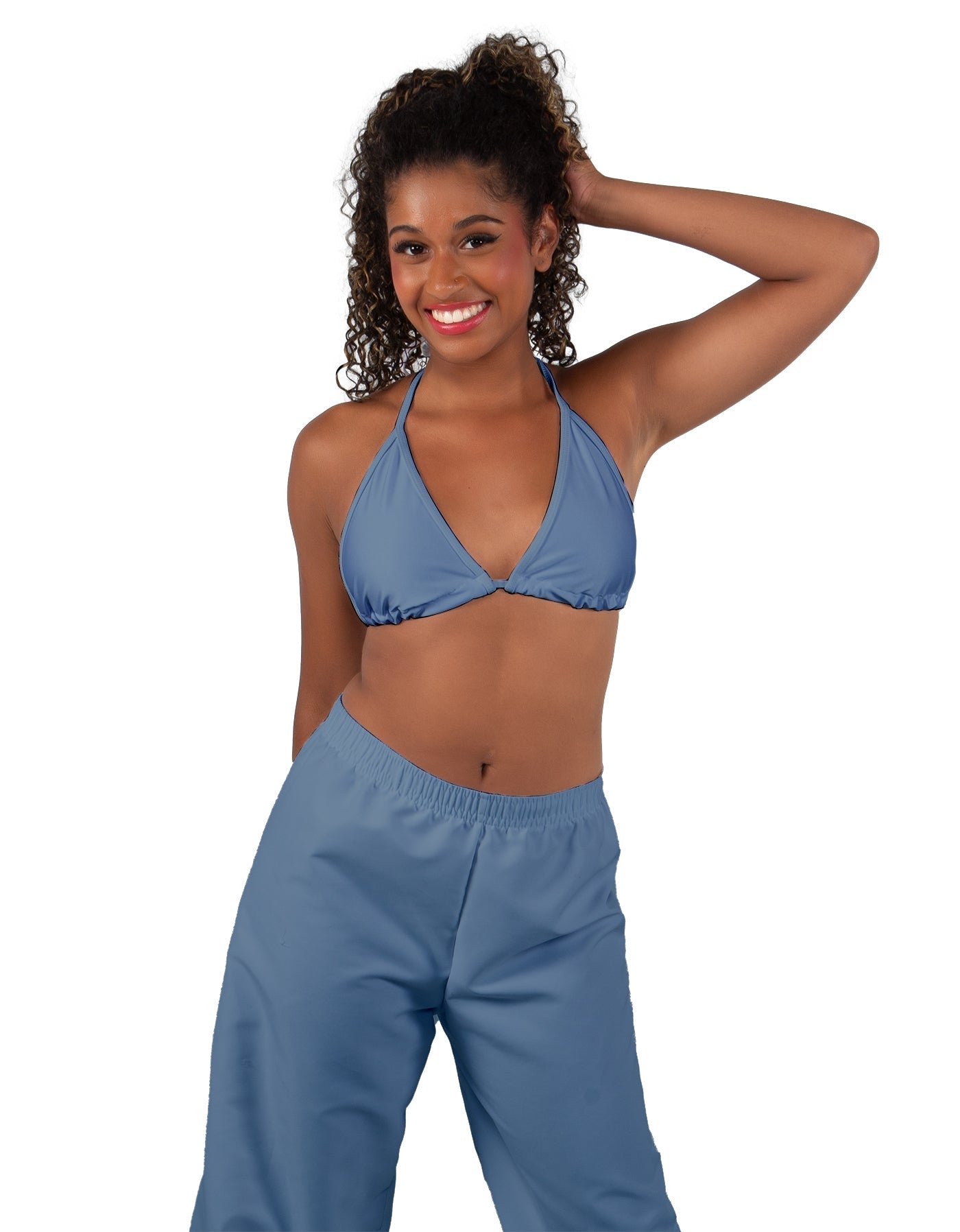Solid Lycra String Bikini Bra