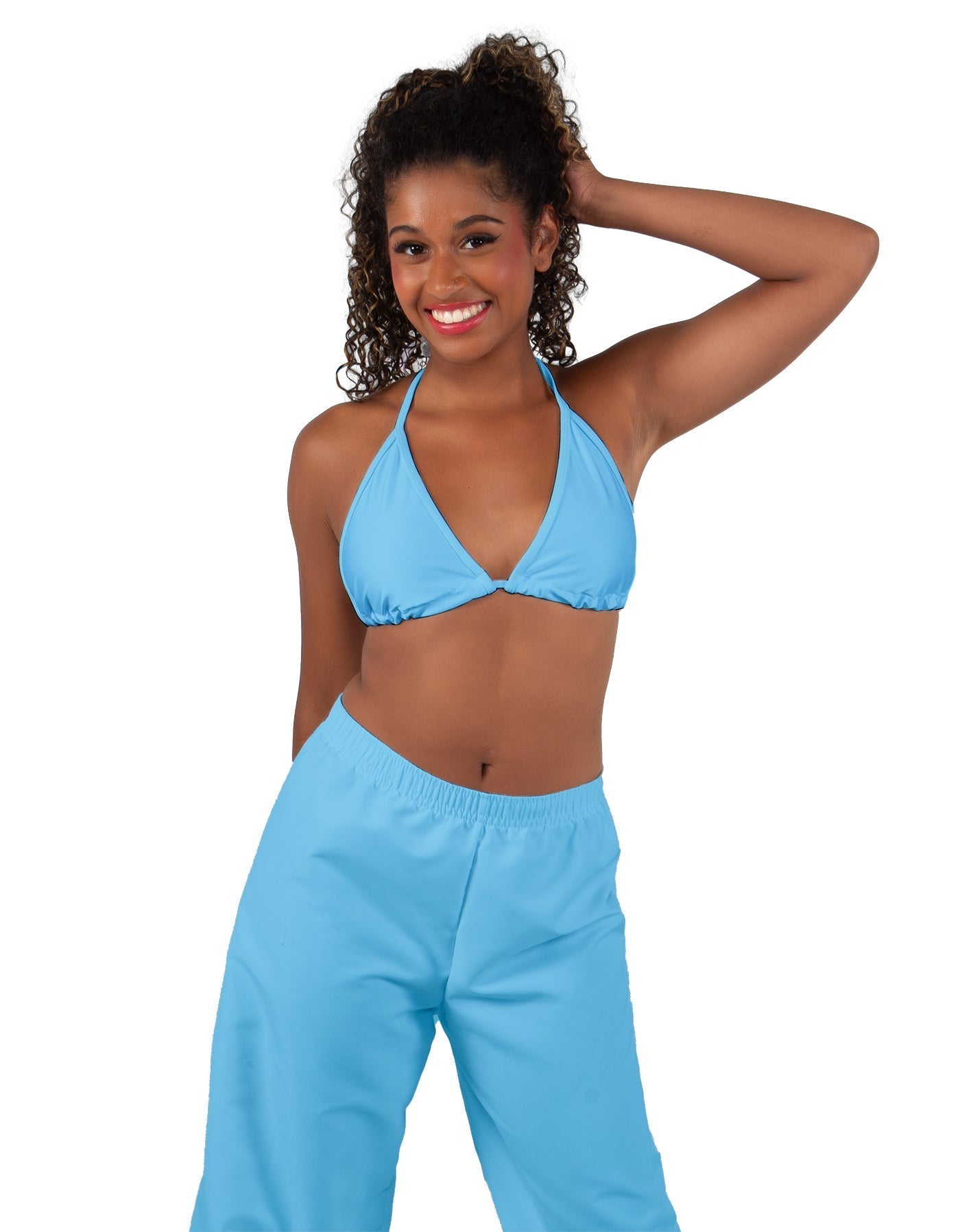 Solid Lycra String Bikini Bra