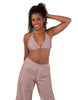 Solid Lycra String Bikini Bra