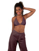 Solid Lycra String Bikini Bra