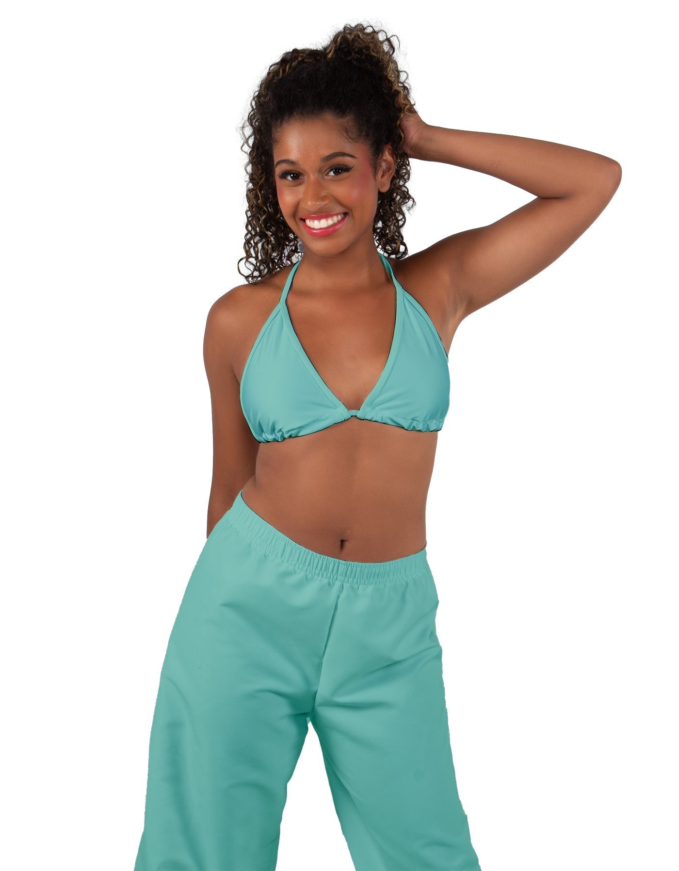 Solid Lycra String Bikini Bra