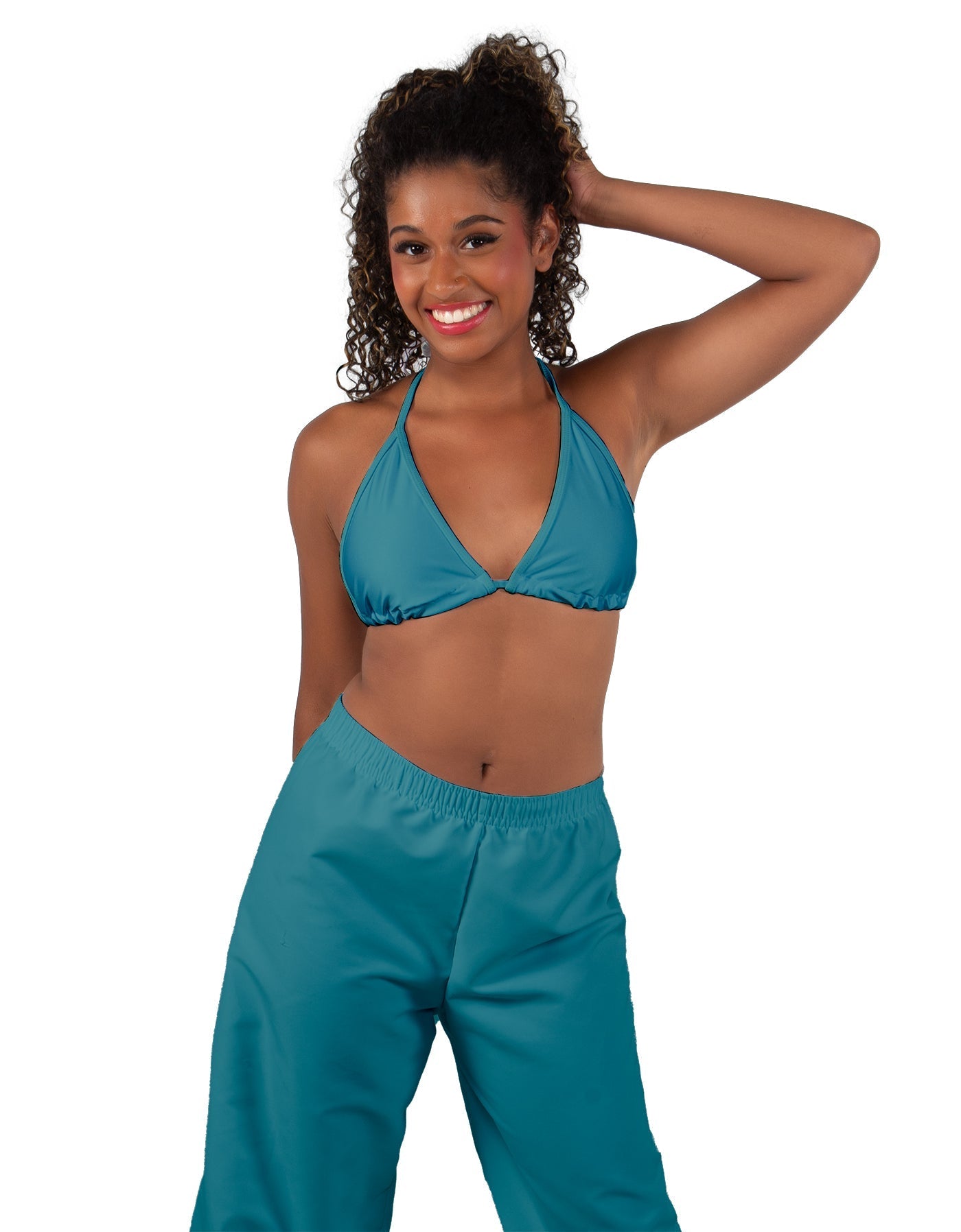 Solid Lycra String Bikini Bra