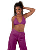 Solid Lycra String Bikini Bra