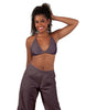 Solid Lycra String Bikini Bra
