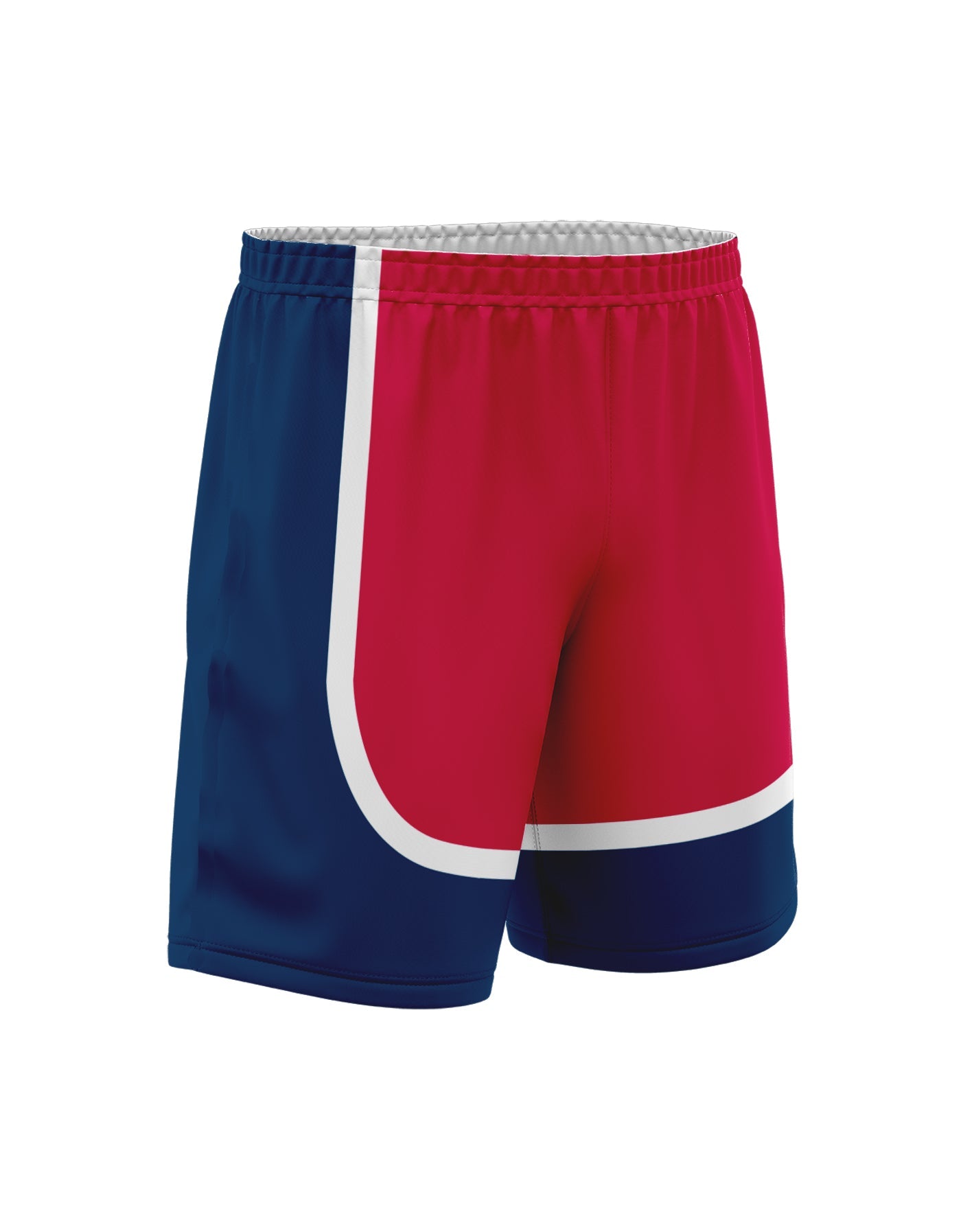 Red White and Blue Loose Basketball Shorts