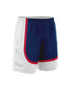 Red White and Blue Loose Basketball Shorts