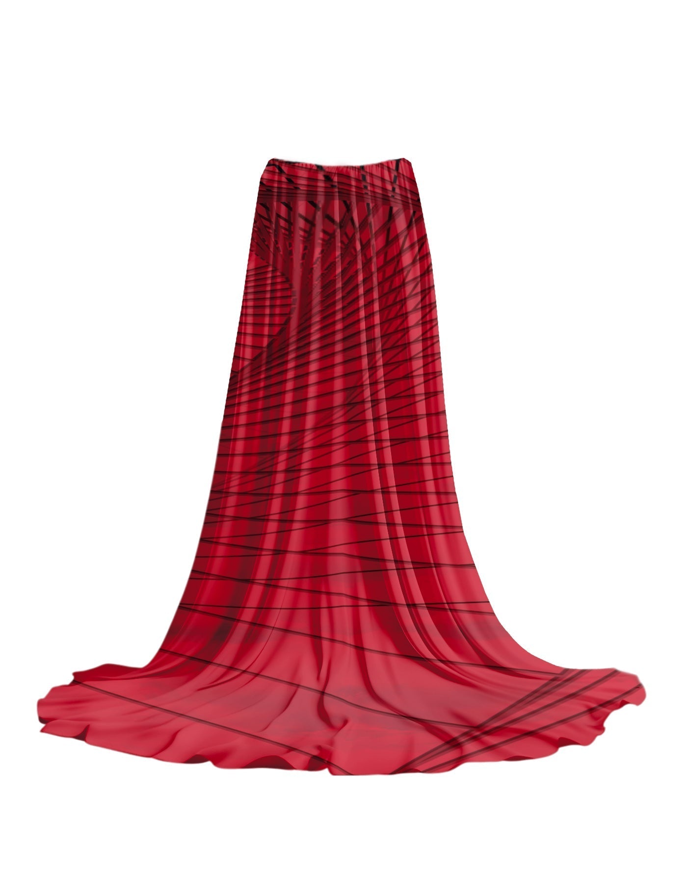 Fractal Extra Long Skirt