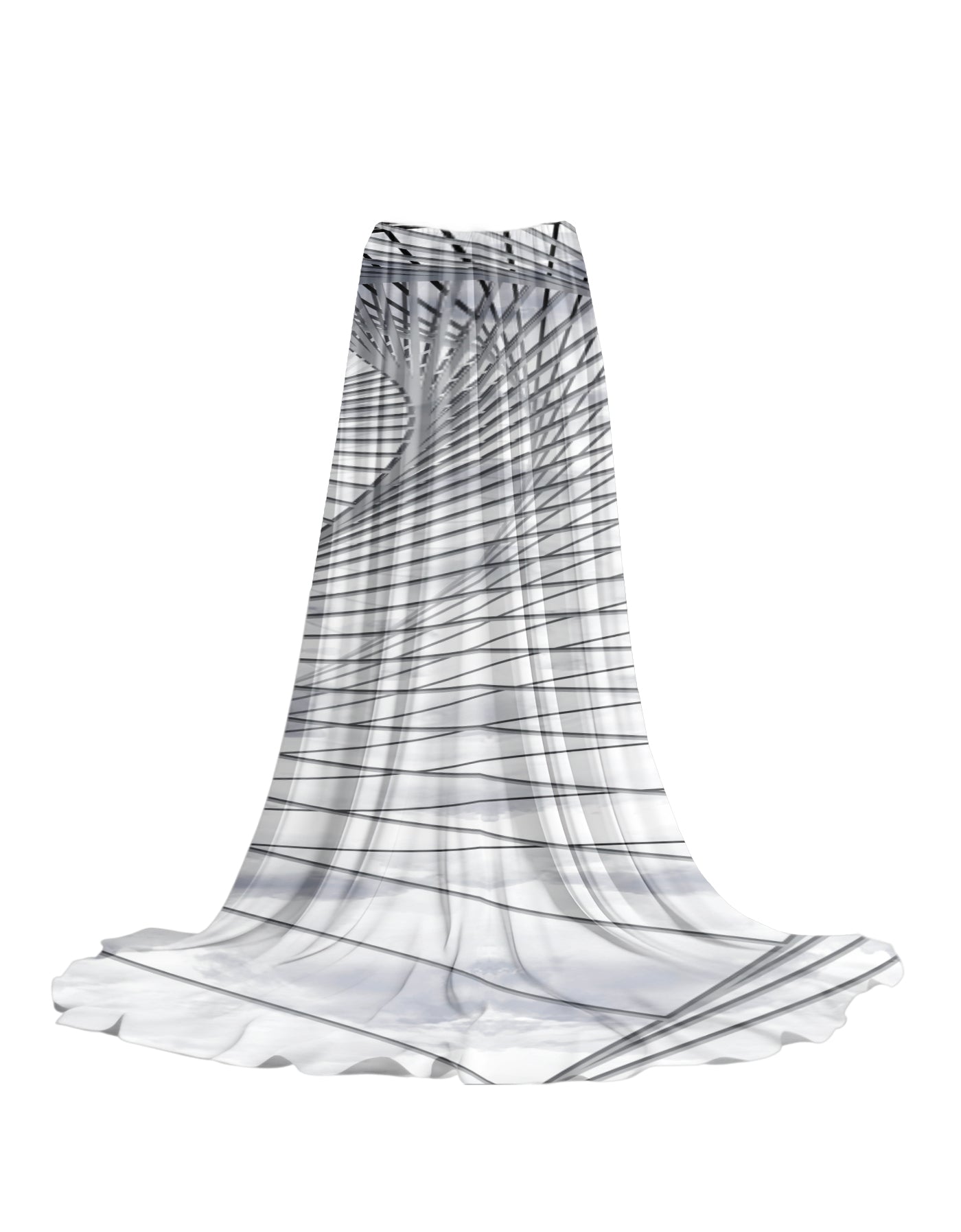 Fractal Extra Long Skirt