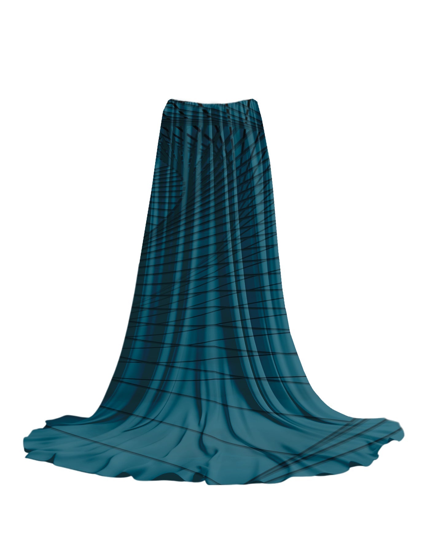 Fractal Extra Long Skirt