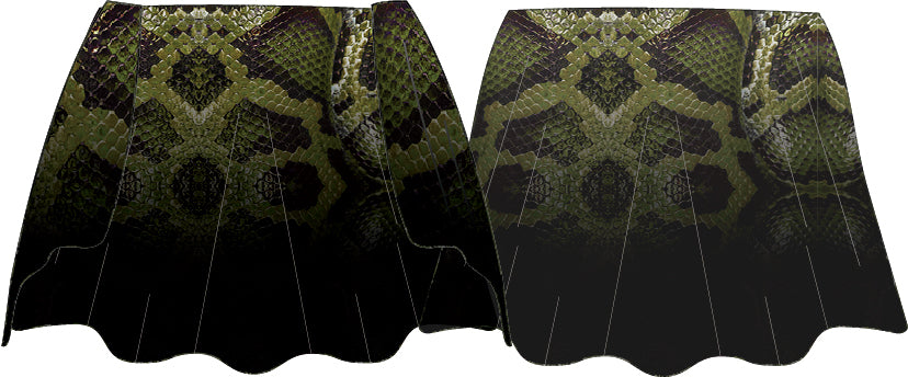 Snake Ombre Open Ballroom Skirt