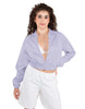 Solid Satin Cropped Jockey Jacket No Rib