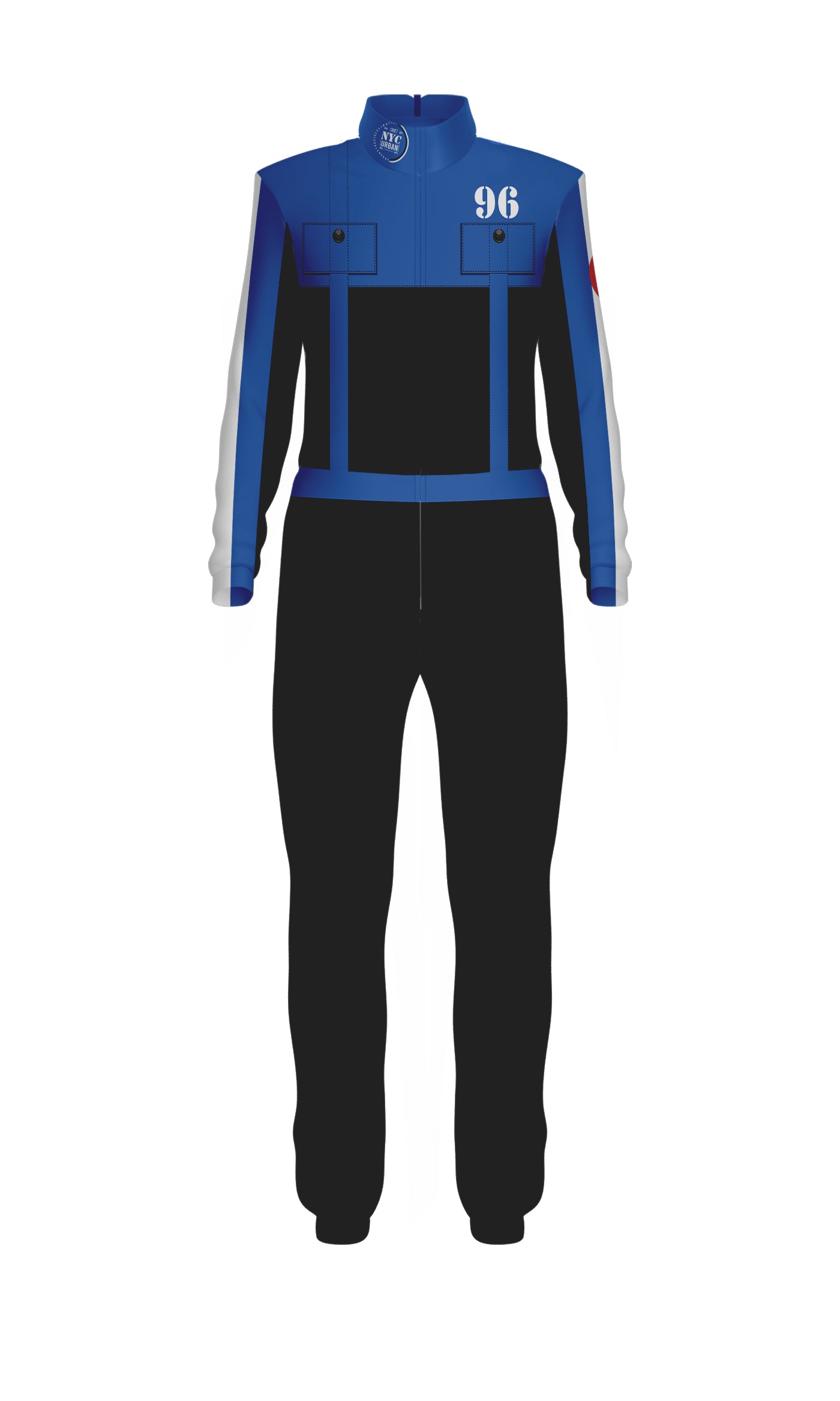 4X4 Jumpsuit with Tall Collar