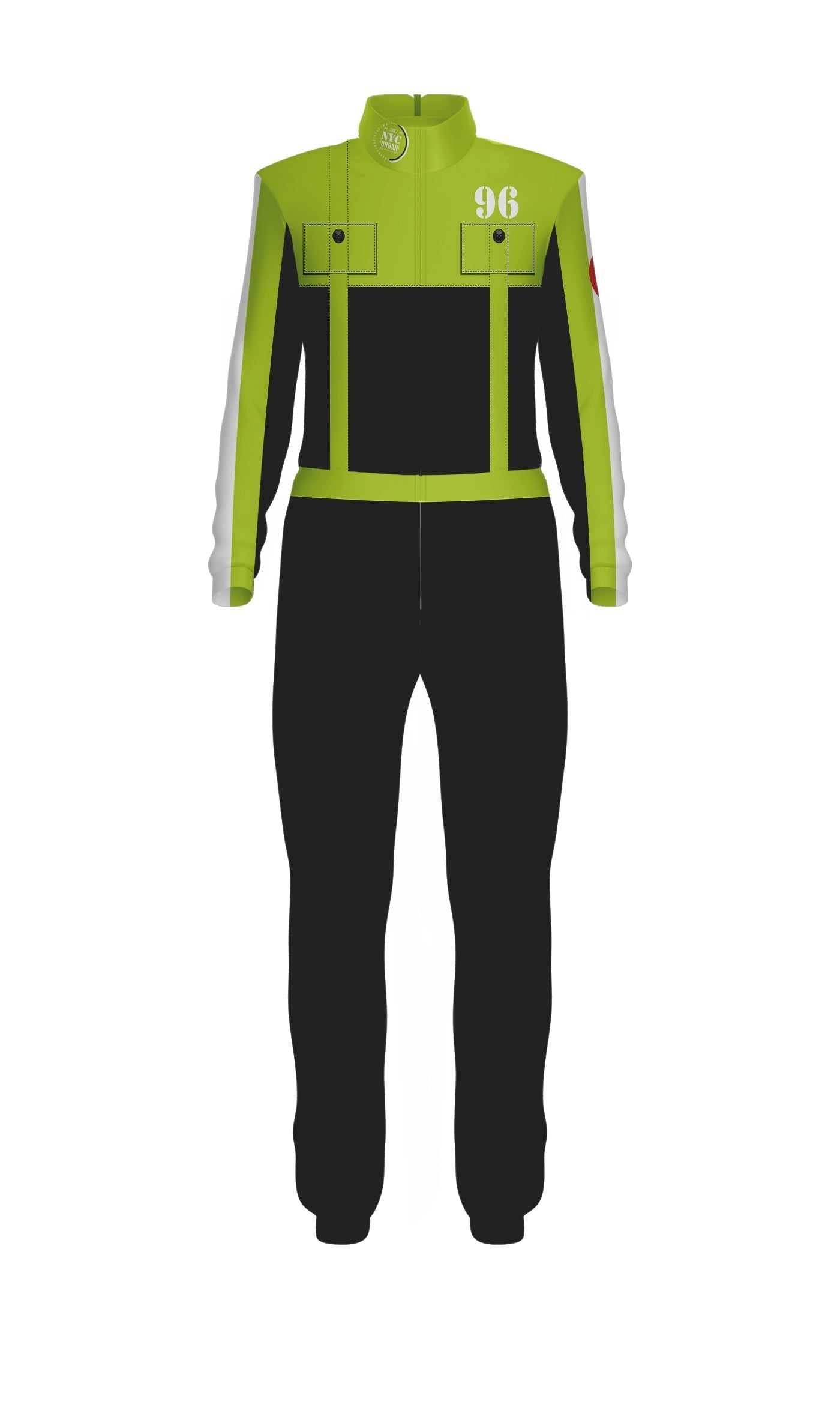 4X4 Jumpsuit with Tall Collar