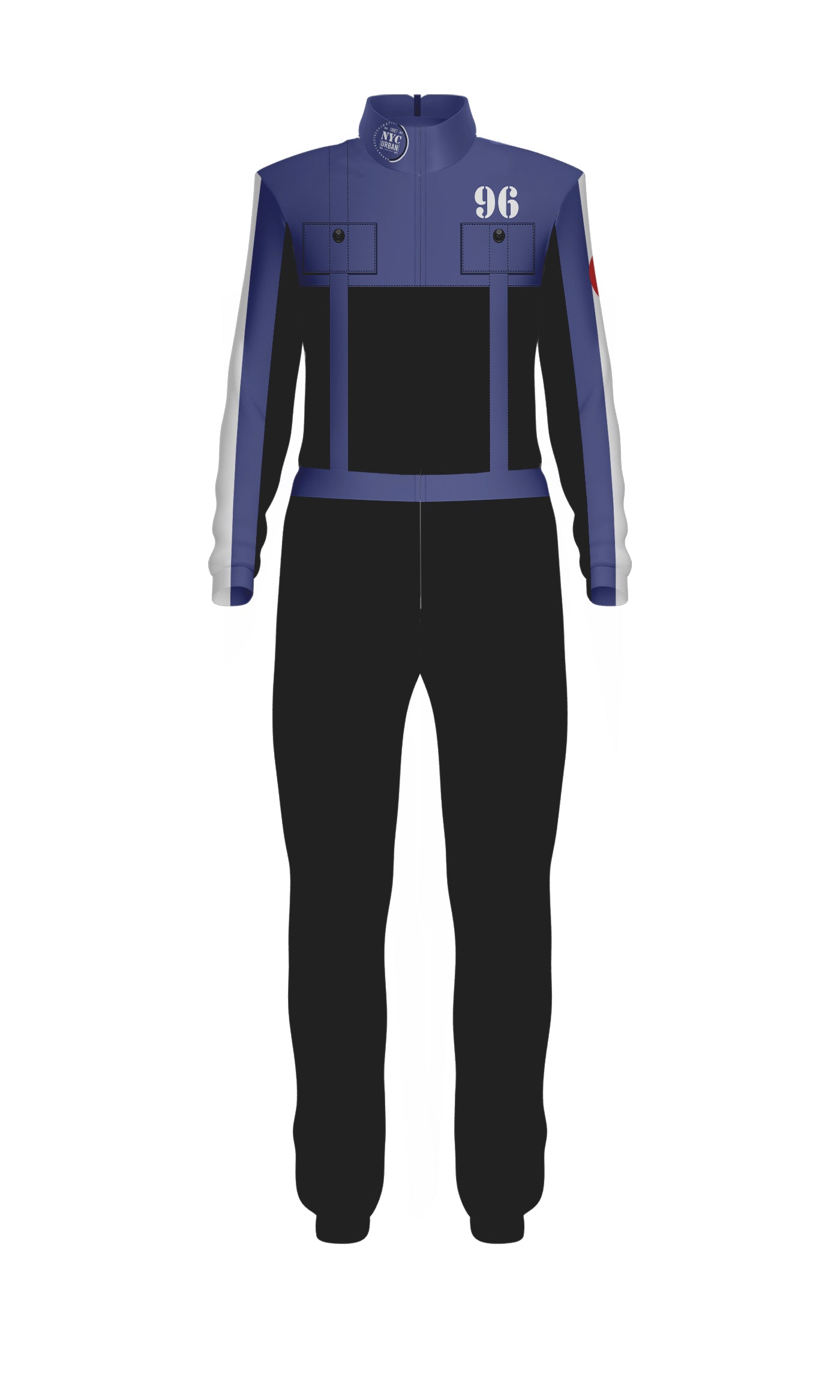 4X4 Jumpsuit with Tall Collar