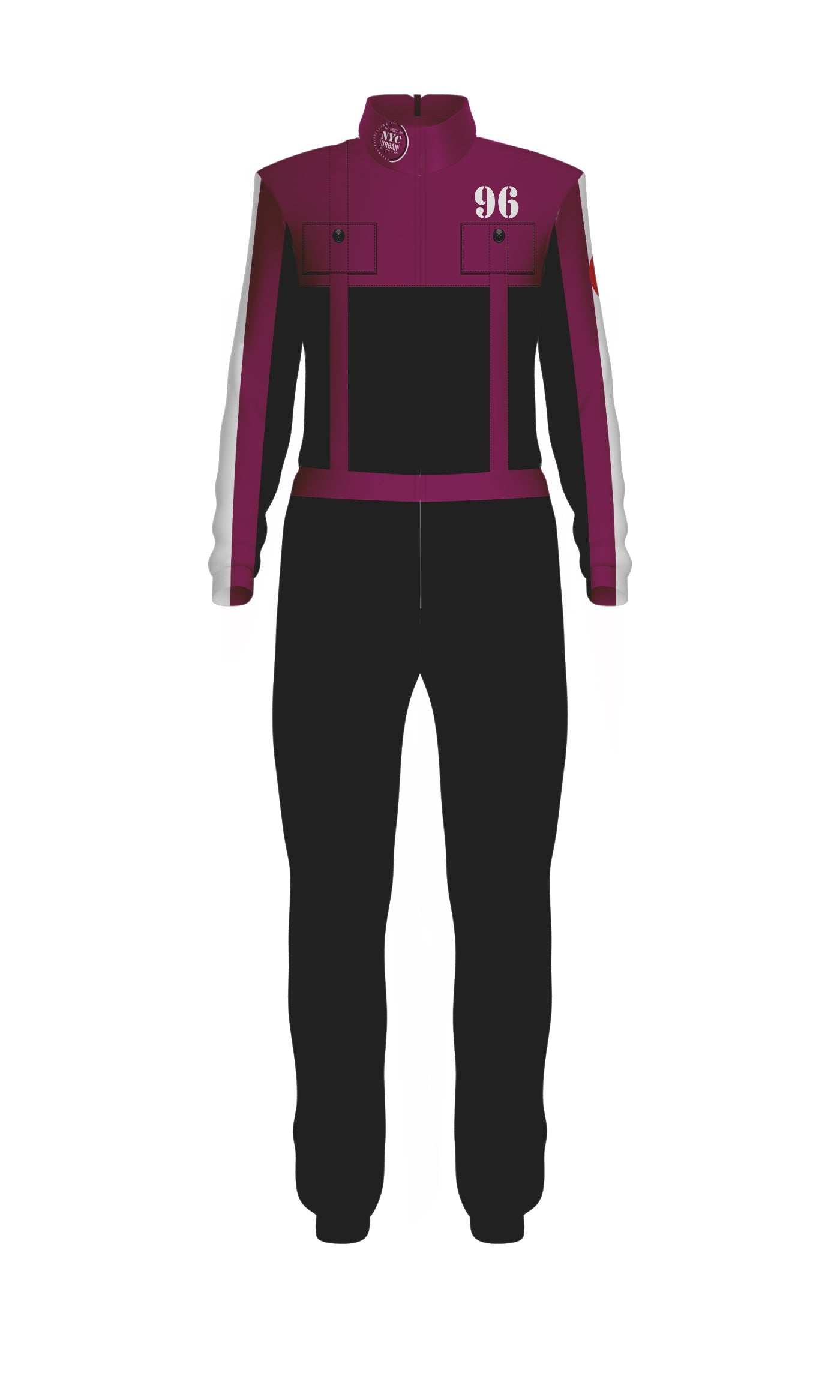 4X4 Jumpsuit with Tall Collar