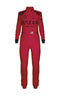 F1 Racing Jumpsuit with Tall Collar