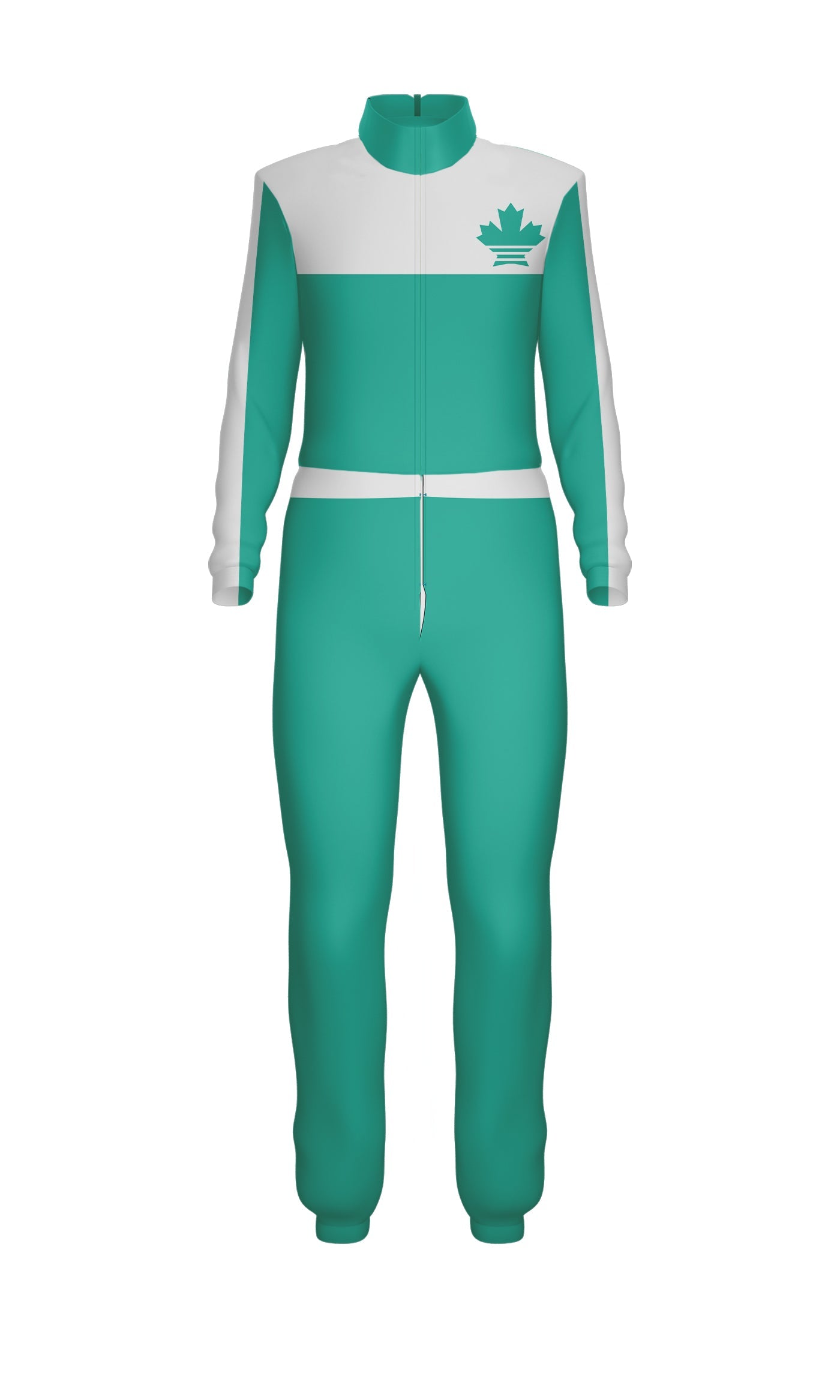 Get On Track Jumpsuit with Tall Collar