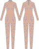 Demon Huntress LS Tneck Keyhole Back Unitard