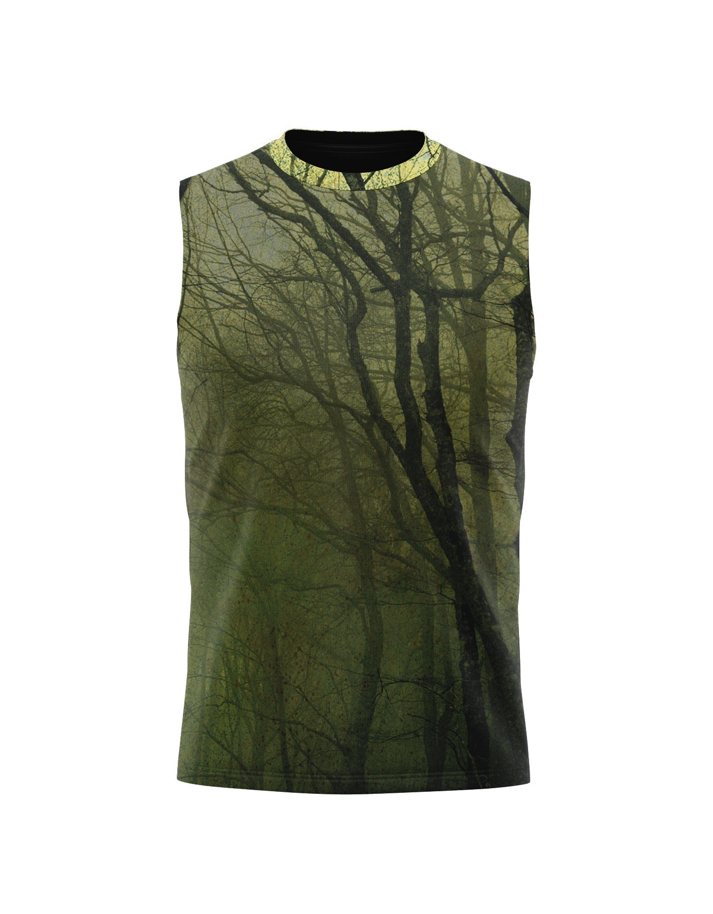 Haunted Mesh Black Lining Tank Shirt