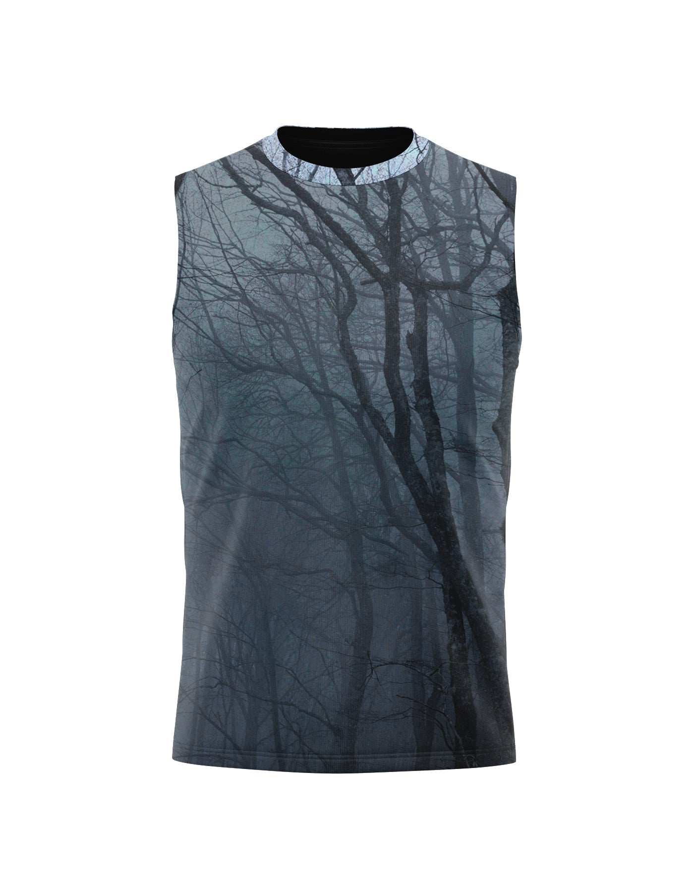 Haunted Mesh Black Lining Tank Shirt